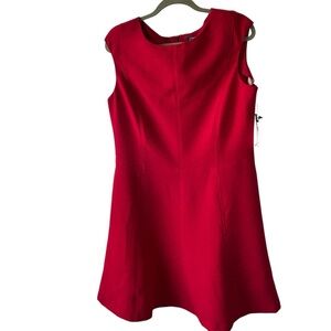 Chap’s Sz 16 Red cap Sleeve A-Line Dress.  A “go to” office, party, classic